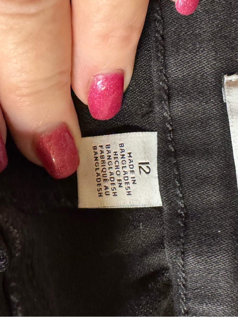 NWT NINE WEST Black Heidi Pull-On Straight Leg Women's Jeans SIZE: 12 #11 - Picture 7 of 10